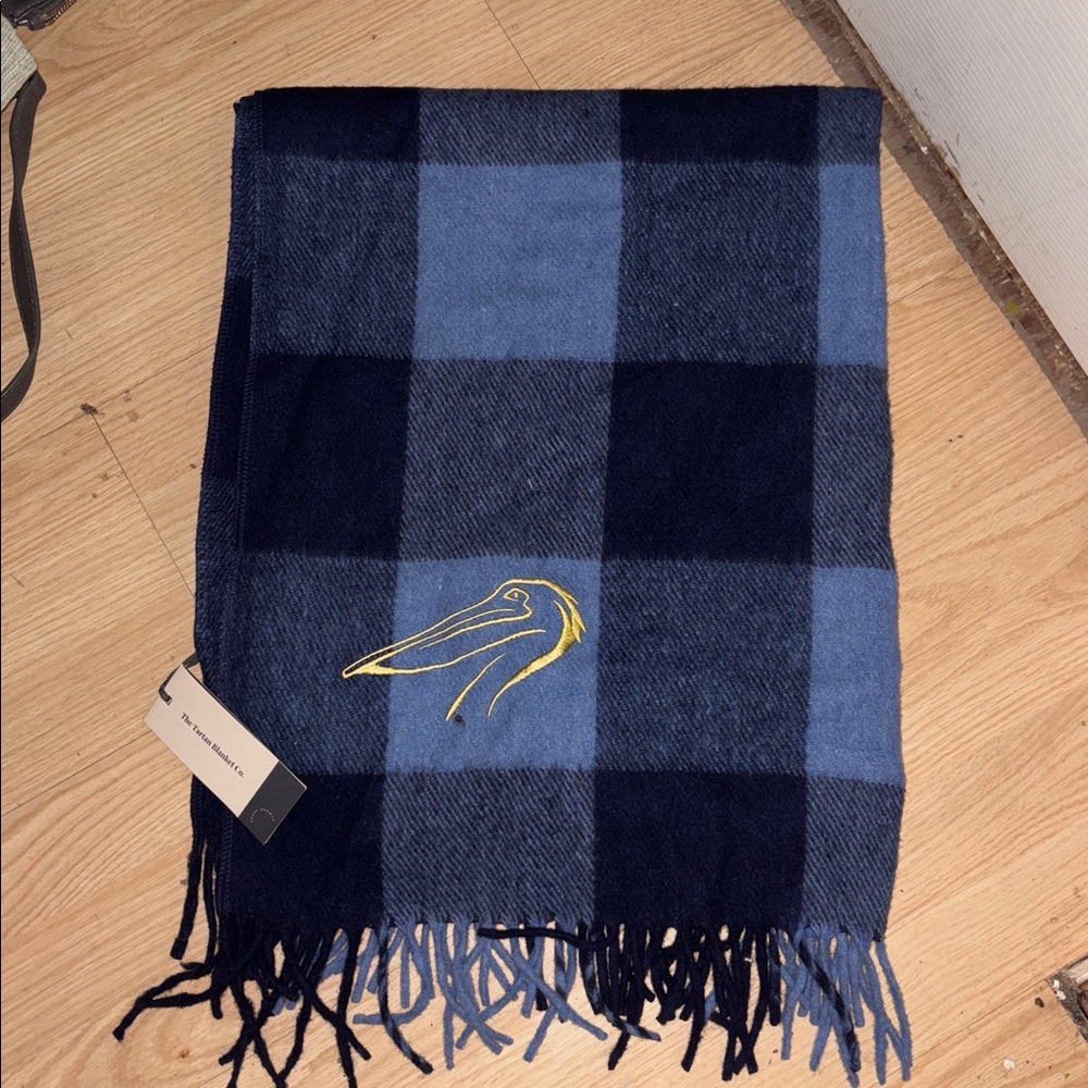 Tartan Blanket Co Throw Wool Blanket NWT Embroidered Duck // sale 🧡